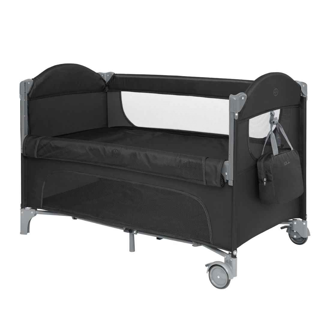 KikkaBoo® Prenosna posteljica 2 levels Milky Way Black 2026 KikkaBoo
