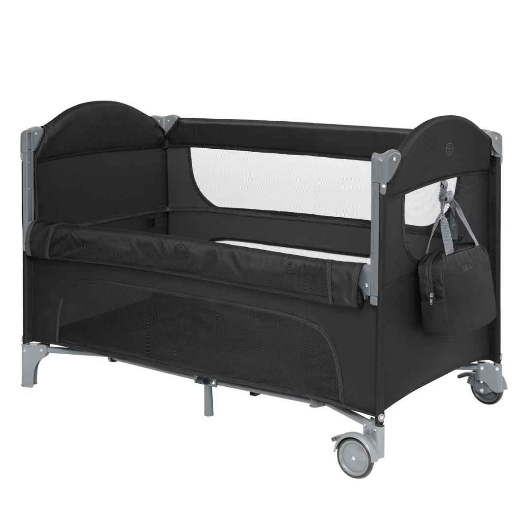 KikkaBoo® Prenosna posteljica 2 levels Milky Way Black 2026 KikkaBoo