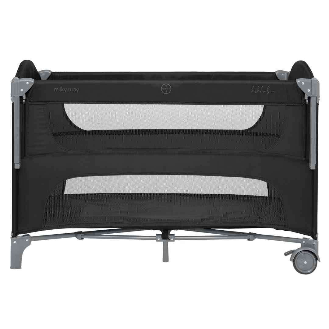 KikkaBoo® Prenosna posteljica 2 levels Milky Way Black 2026 KikkaBoo