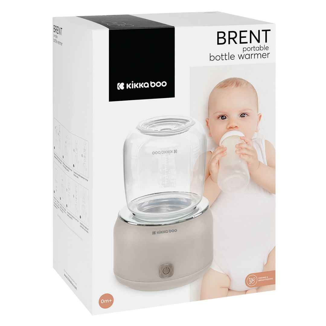 KikkaBoo® Prenosni grelnik stekleničk Brent Beige KikkaBoo
