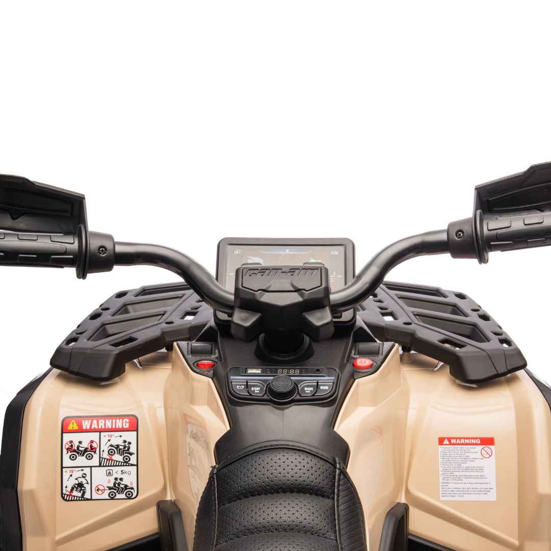 KikkaBoo® Štirikolesnik na akumulator Licensed Can-Am Outlander ATV Khaki KikkaBoo