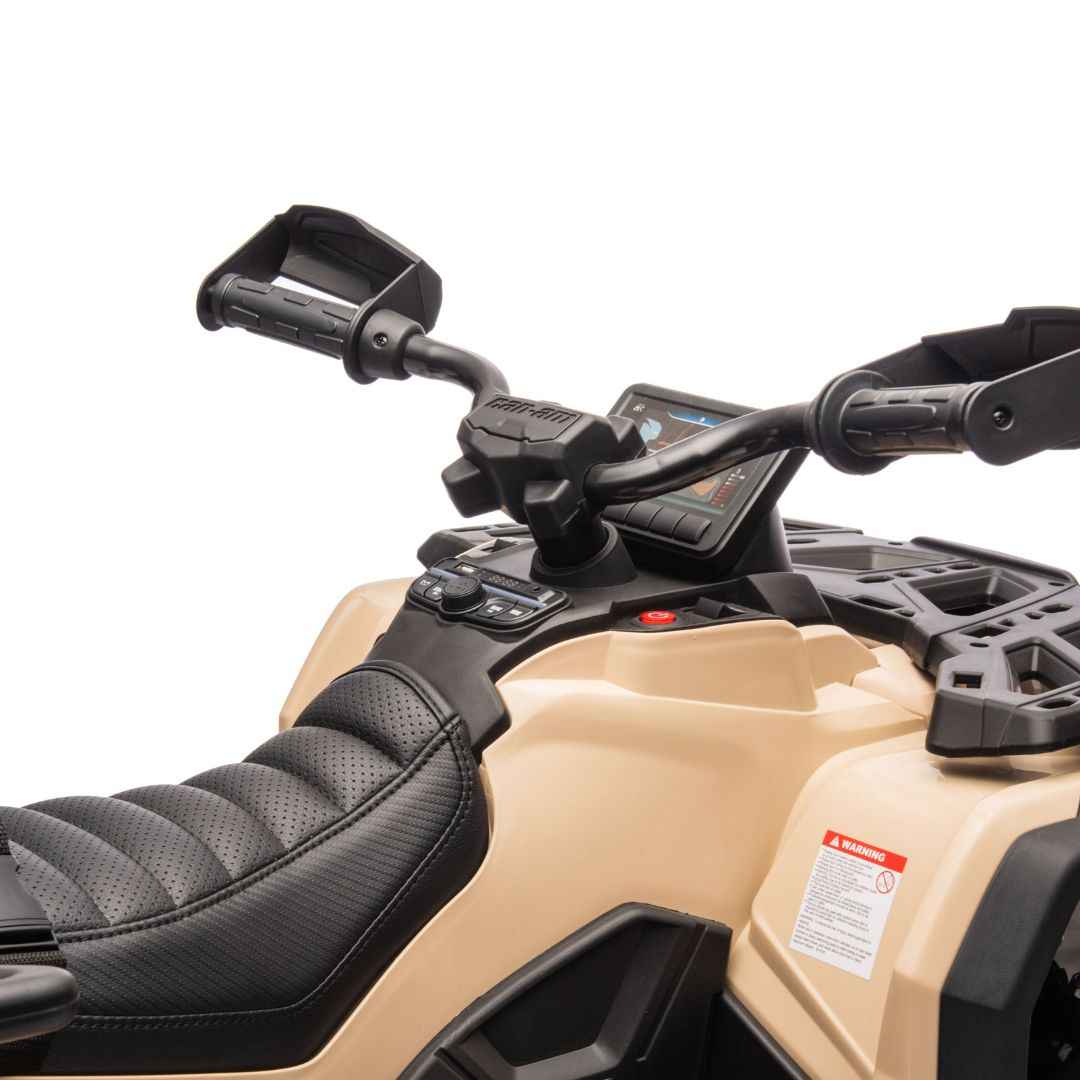 KikkaBoo® Štirikolesnik na akumulator Licensed Can-Am Outlander ATV Khaki KikkaBoo