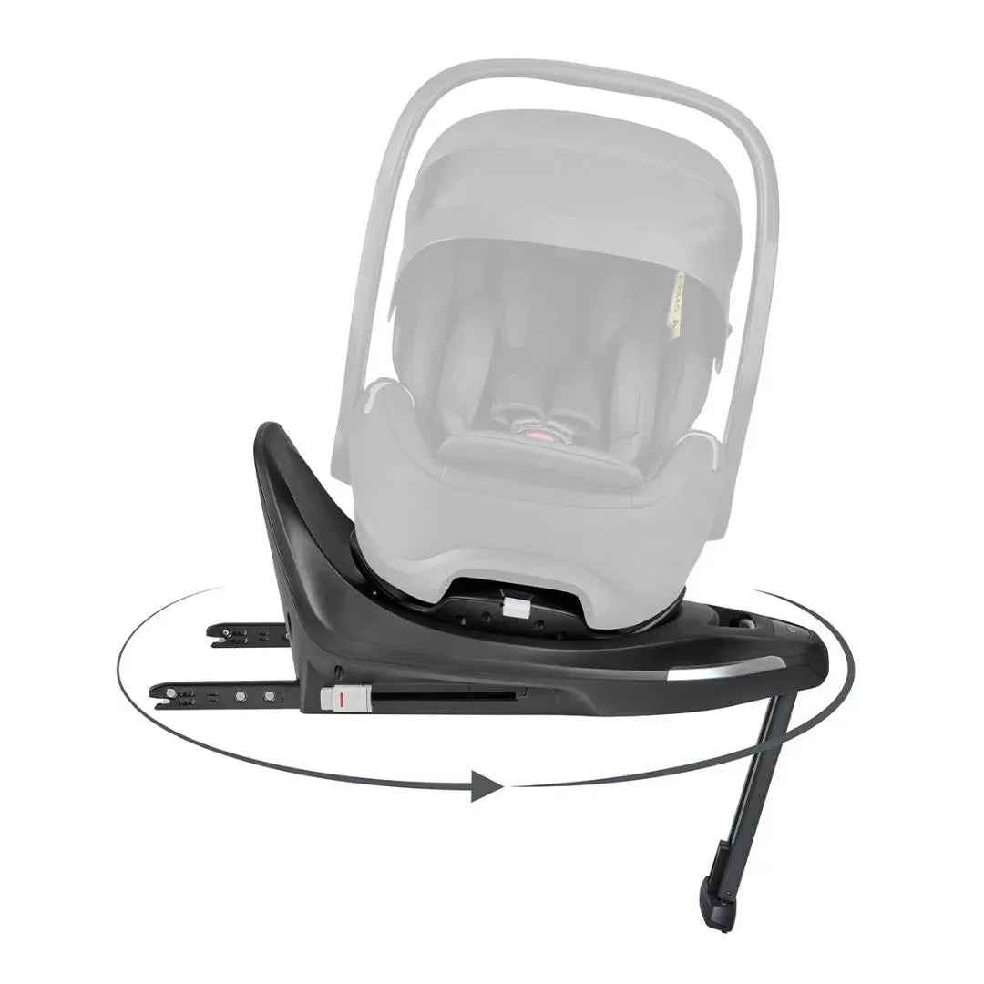 KikkaBoo® Platinum Otroški avtosedež i-Class i-SIZE (40-87 cm) + vrtljiva Isofix baza 360 Noir KikkaBoo