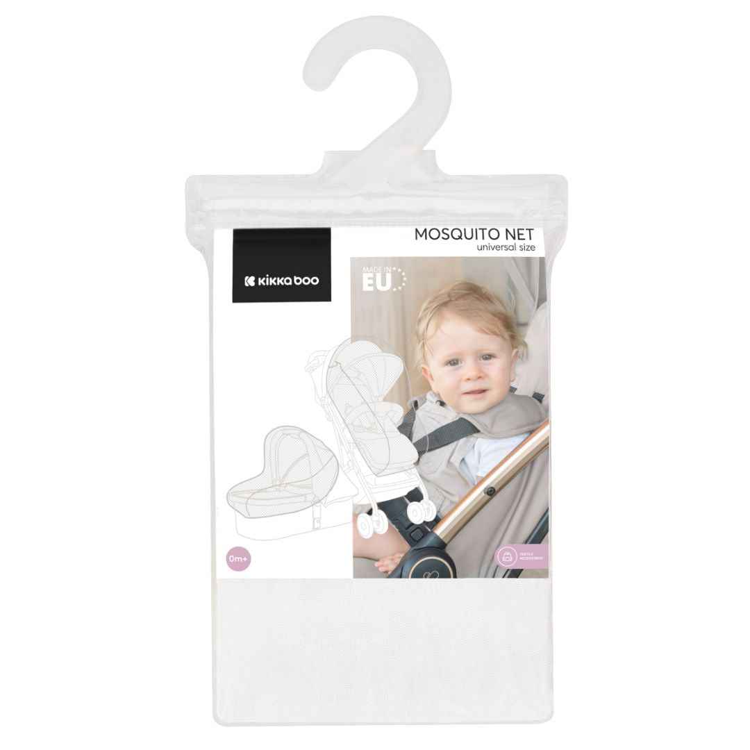KikkaBoo® Zaščitna mreža za otroški voziček White KikkaBoo