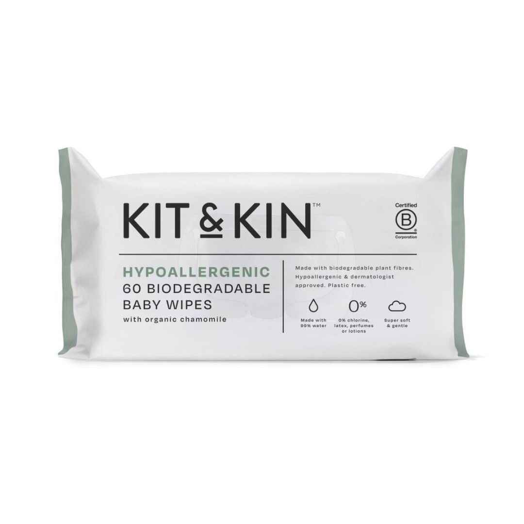 Kit&Kin® Otroški vlažilni robčki 60/1 Kit & Kin