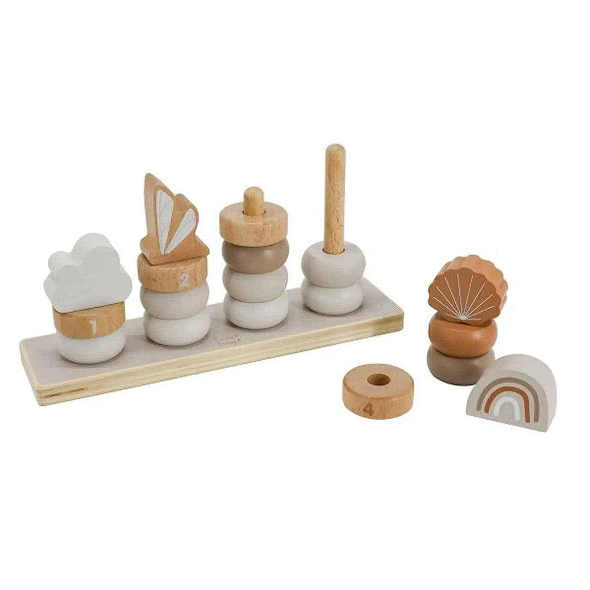 Label Label® Lesena natikanka Little Rings Nougat Label Label
