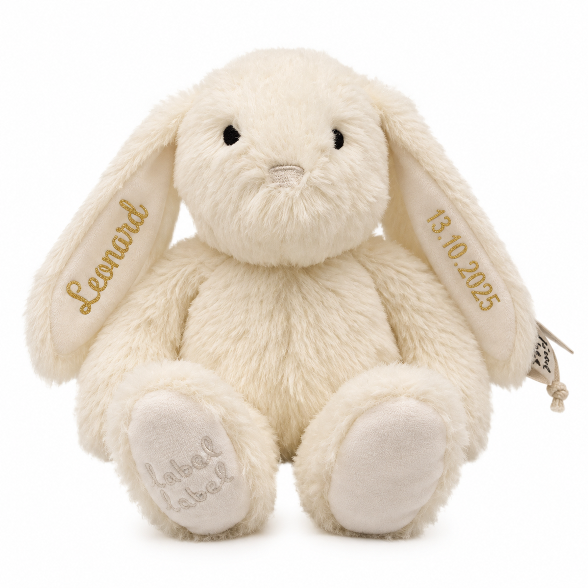 Label Label® Plush Bunny Rosa S 15 cm Ivory – slika 2
