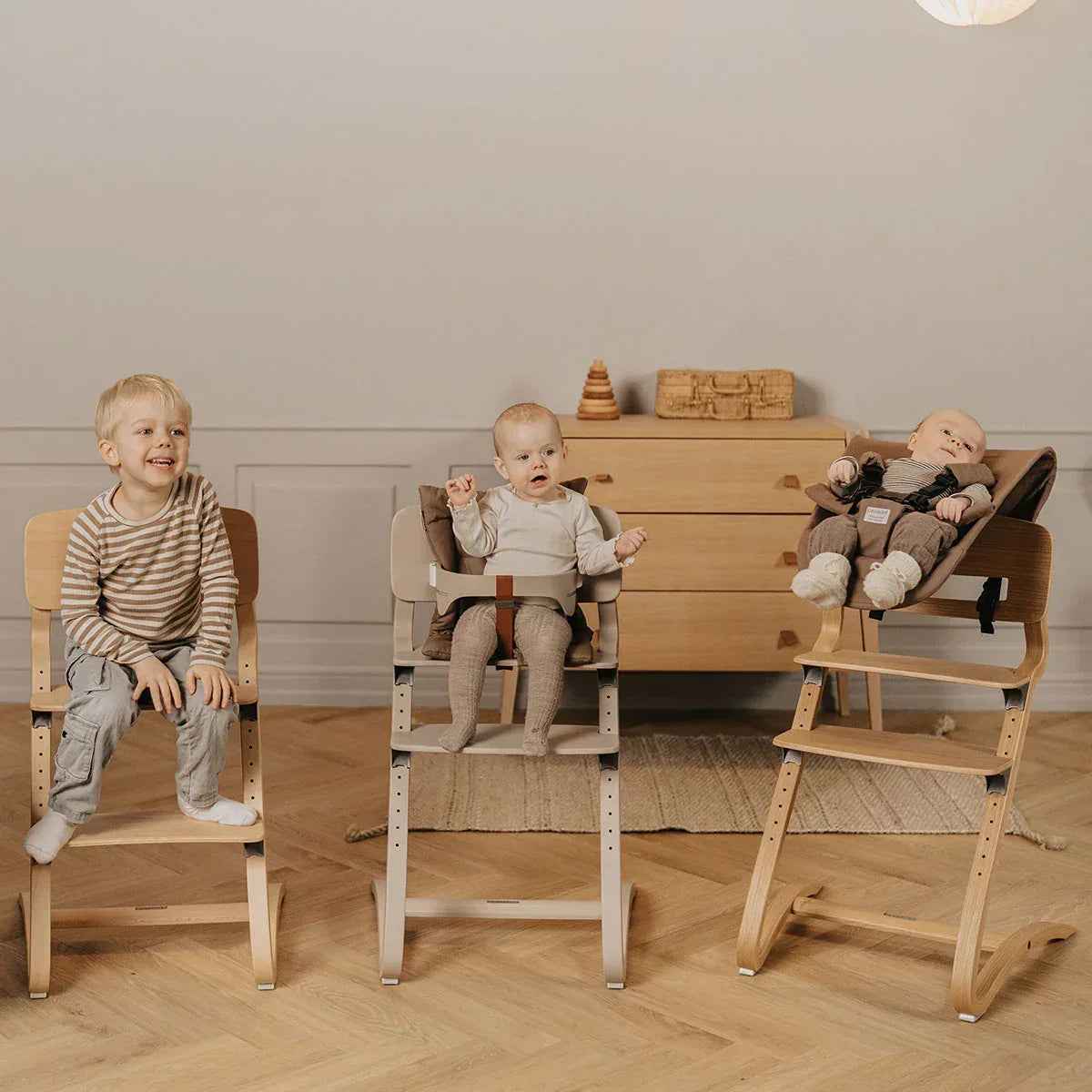 Leander® Otroški stol za hranjenje 3v1 Louie™ Oak (Hrast) Natural Leander
