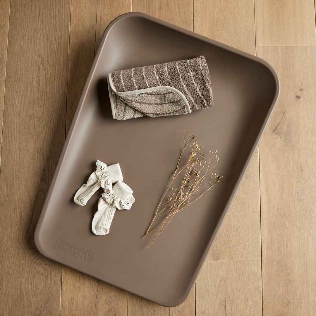 Leander® Bombažna brisača Woodland Mocca 65x50 Leander
