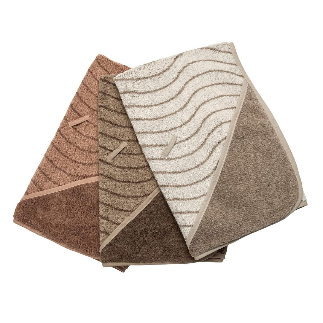 Leander® Cotton Hooded Towel Woodland Clay 80x80 – slika 3