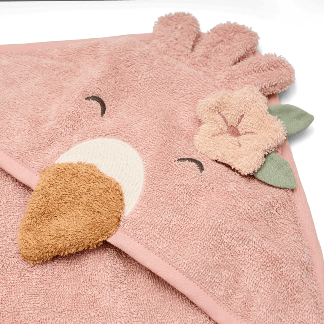 Little Dutch® Hooded Towel Flamingo – slika 4