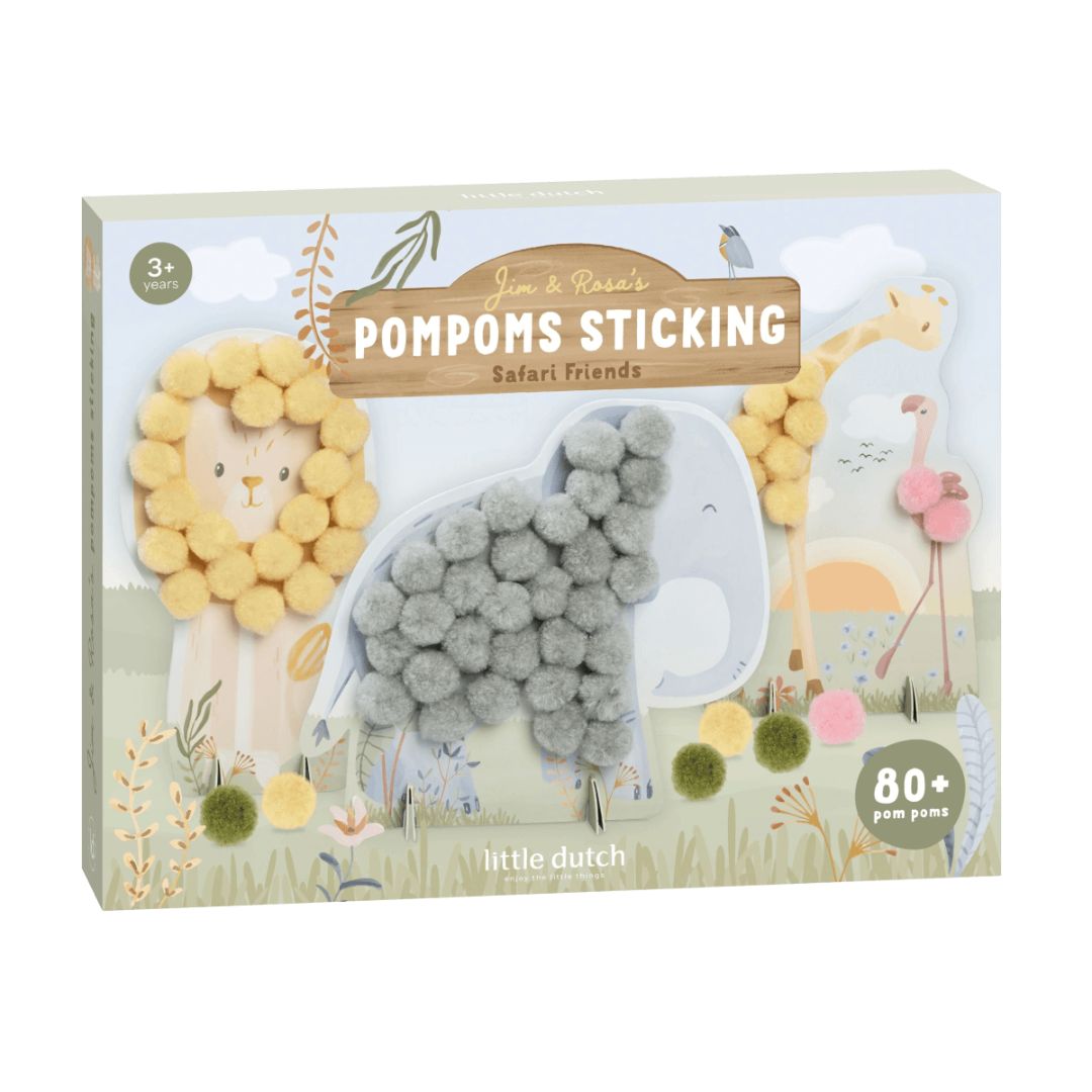 Little Dutch® Pompom Cards Safari Friends