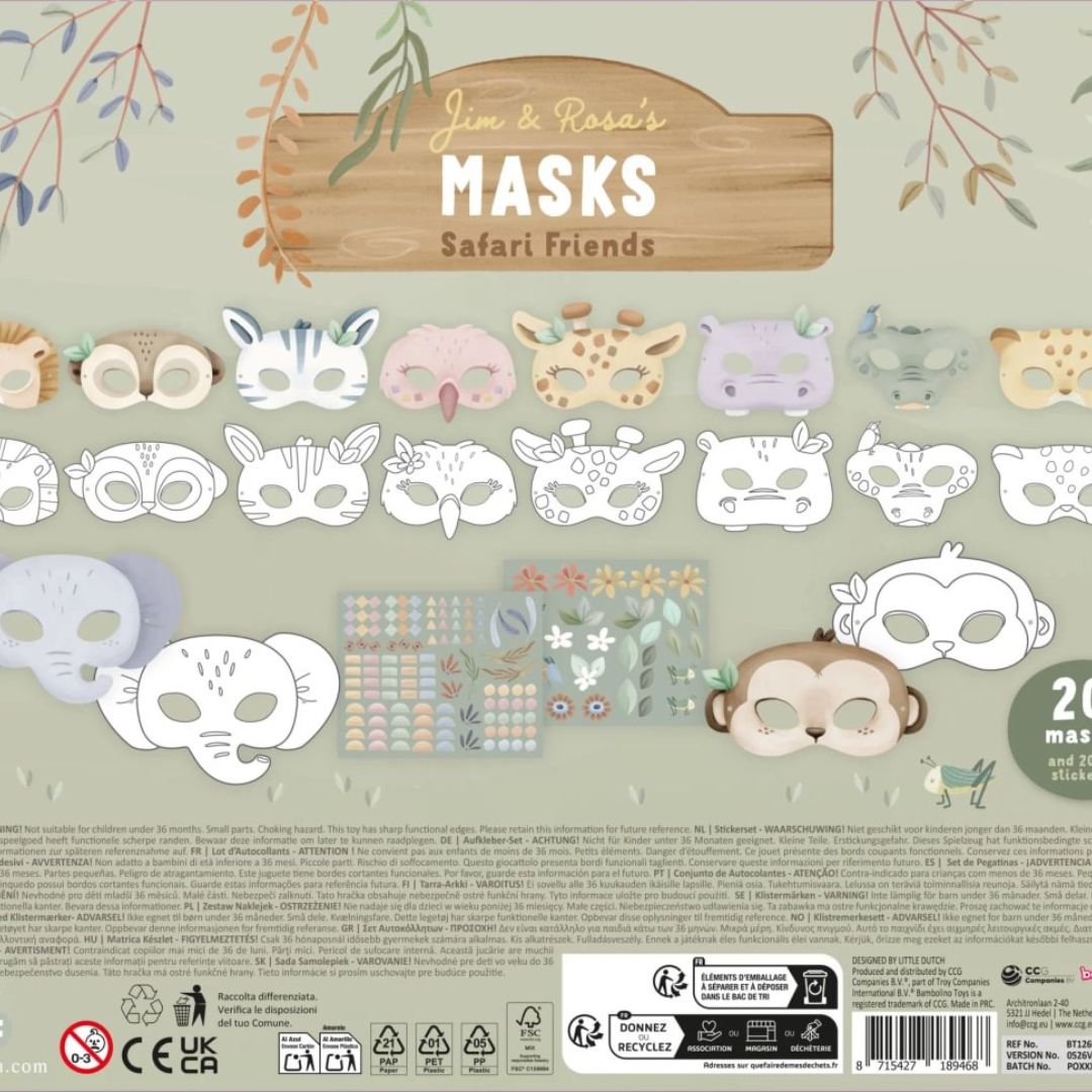 Little Dutch® Scissor Book Safari Friends – slika 4