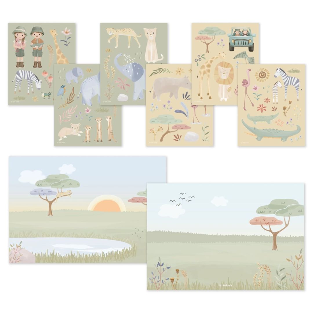 Little Dutch® Sticker Book Safari Friends – slika 2