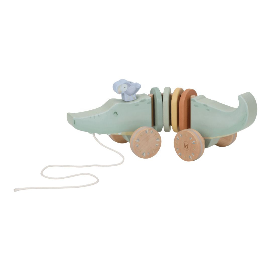 Little Dutch® Wooden pull-along toy Safari Friends – slika 2