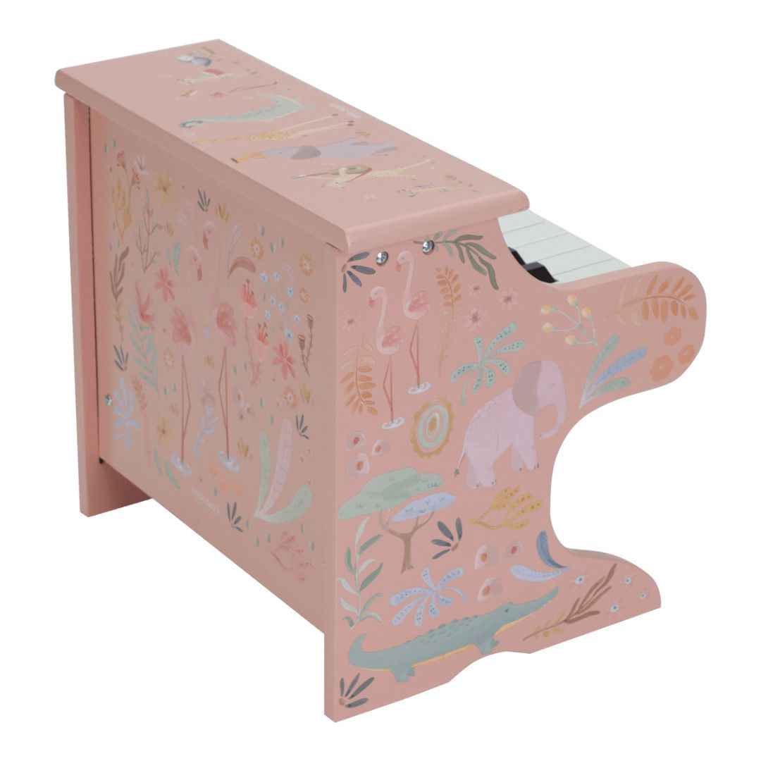 Little Dutch® Wooden piano Safari Friends Pink – slika 3