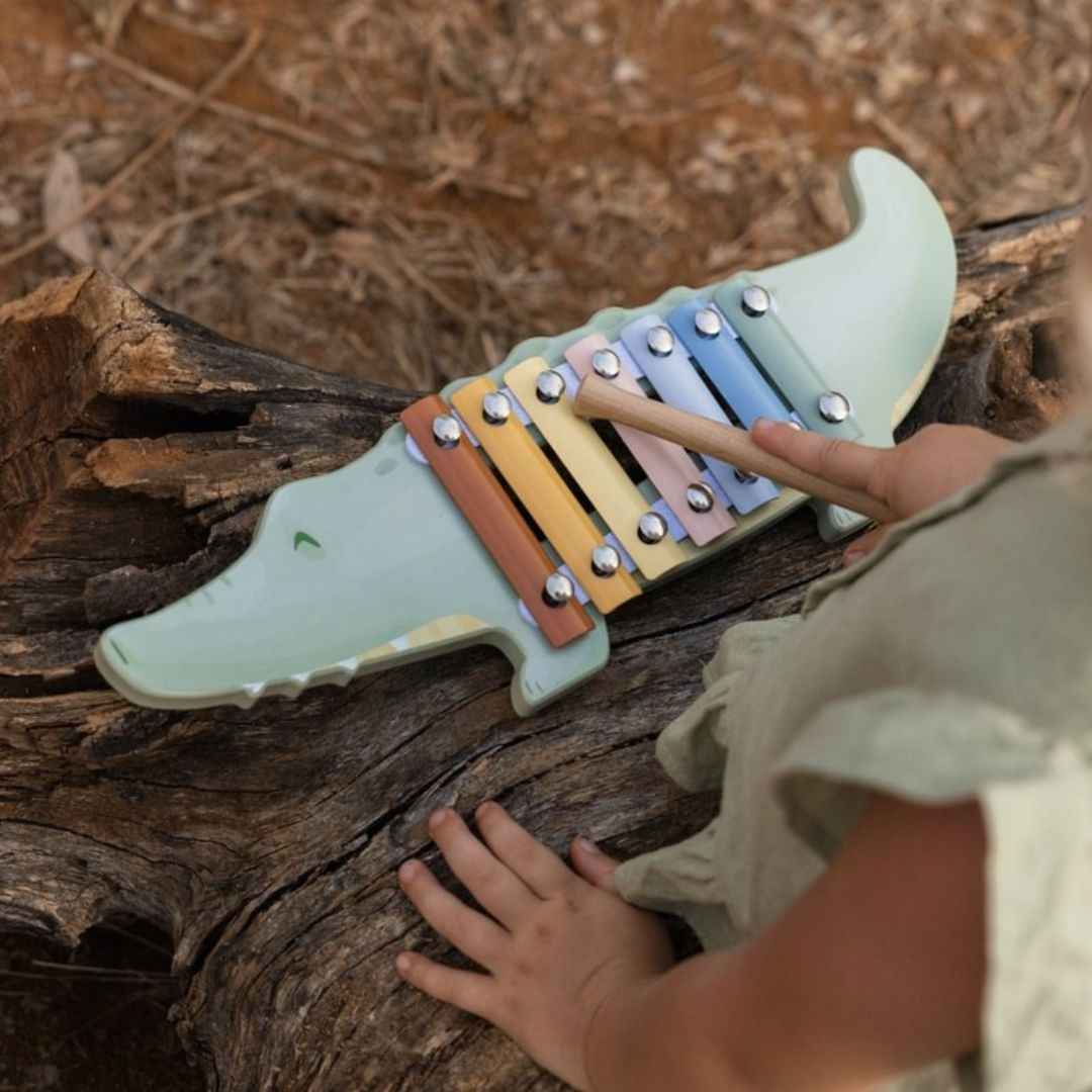 Little Dutch® Wooden xylophone Safari Friends – slika 3