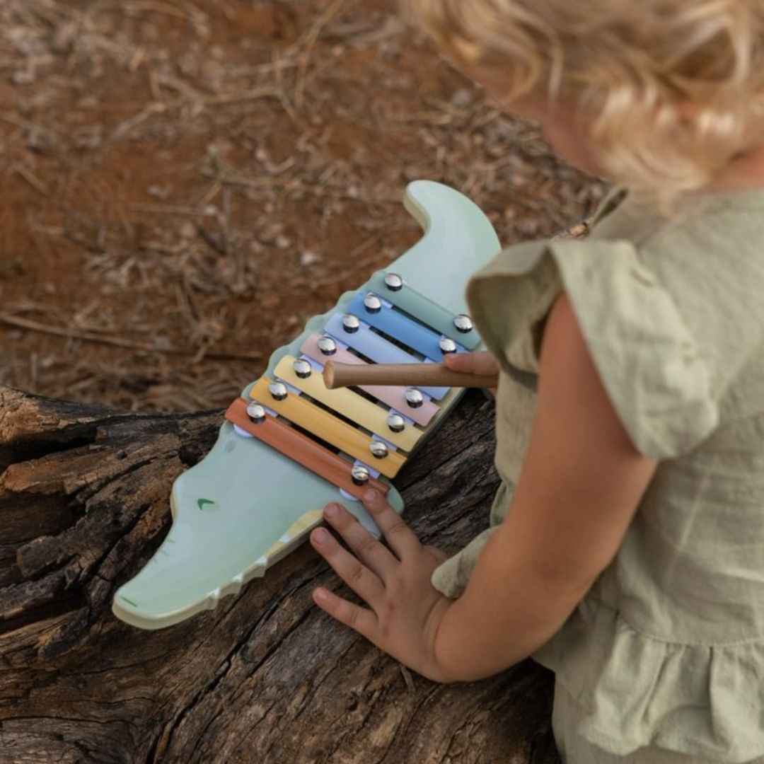 Little Dutch® Wooden xylophone Safari Friends – slika 4