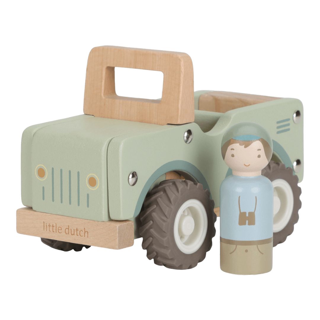Little Dutch® Wooden safari car Safari Friends