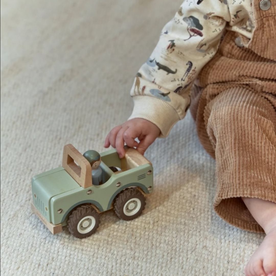 Little Dutch® Wooden safari car Safari Friends – slika 5