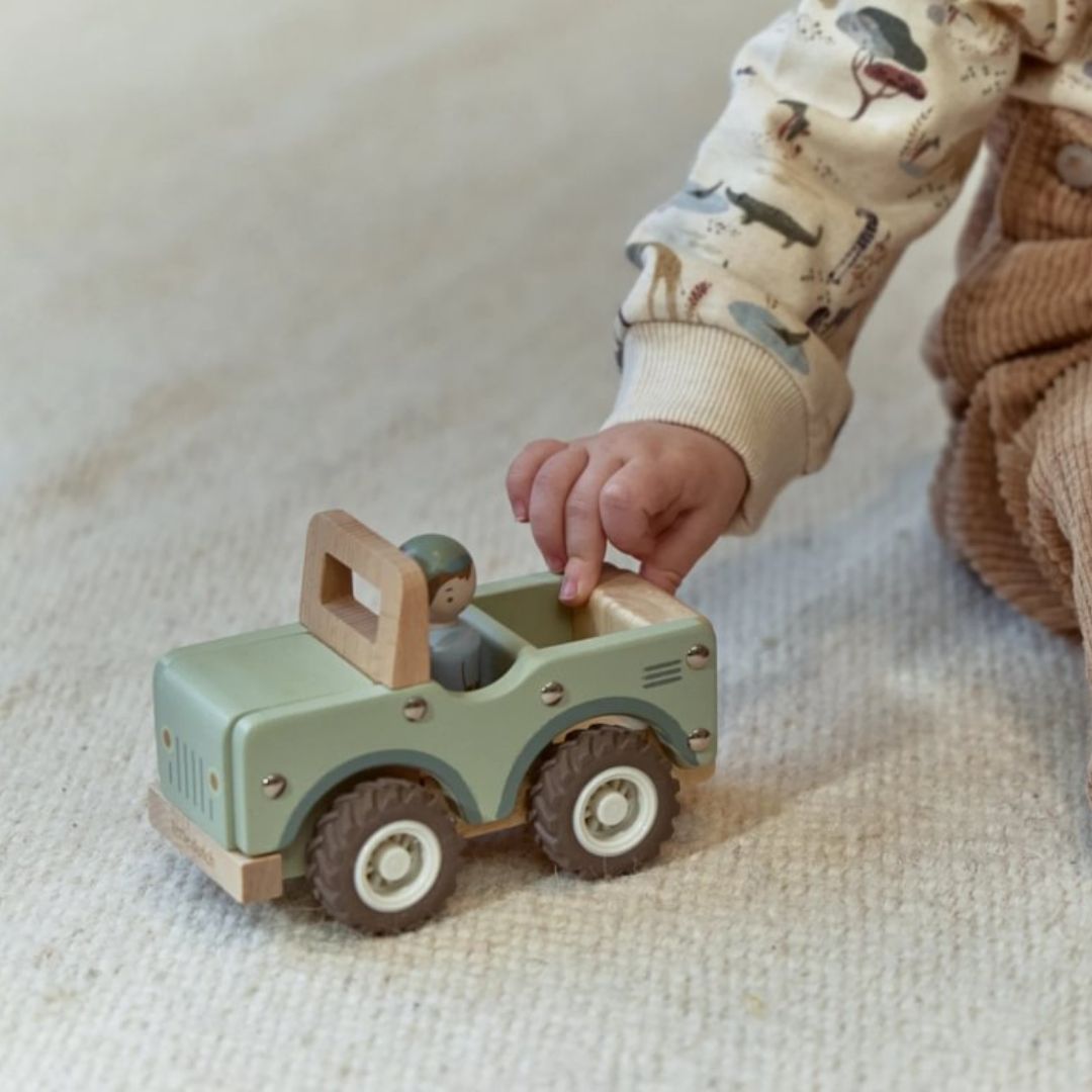 Little Dutch® Wooden safari car Safari Friends – slika 6