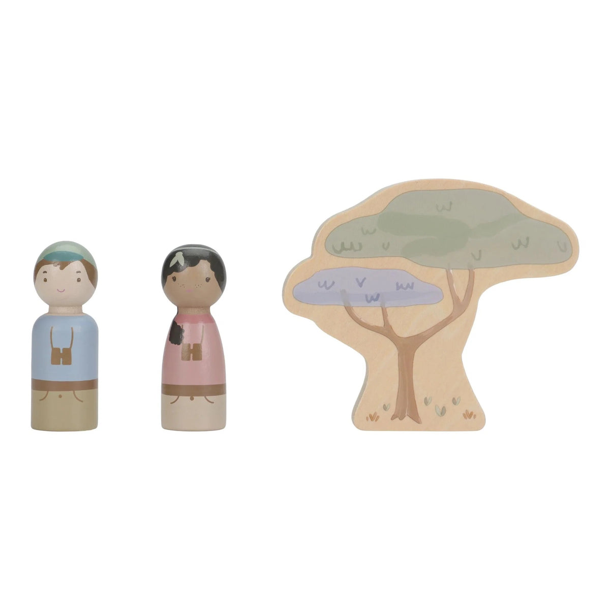 Little Dutch® Wooden safari car with animals Safari Friends – slika 3