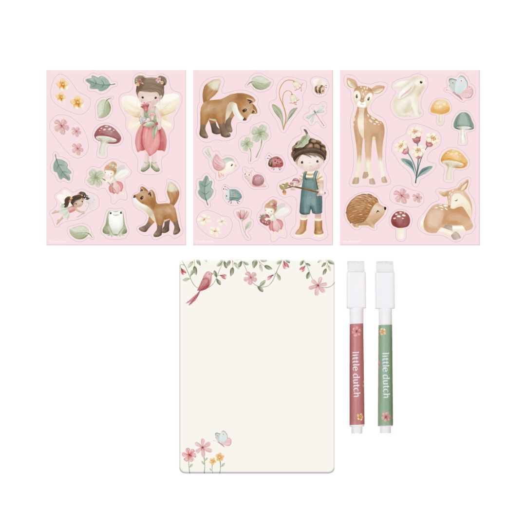 Little Dutch® Magnetic Activity Book Rosa Fairy Garden – slika 4