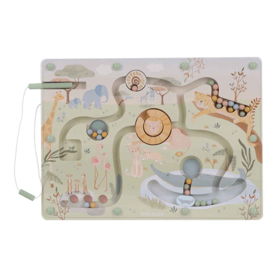 Little Dutch® Magnetic Maze Safari Friends