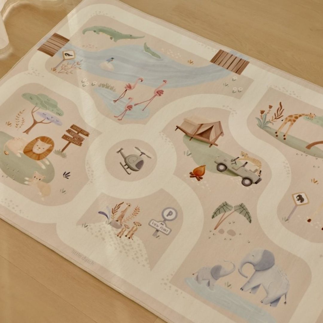 Little Dutch® Baby Play Mat Safari Friends – slika 7