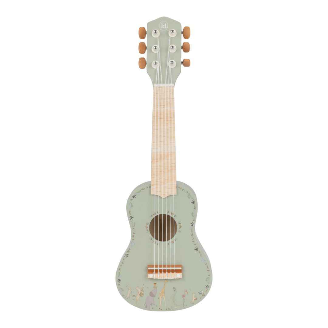Little Dutch® Children's wooden guitar Safari Friends Green