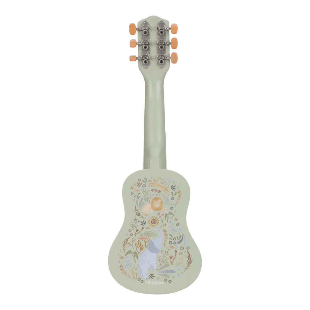 Little Dutch® Children's wooden guitar Safari Friends Green – slika 2