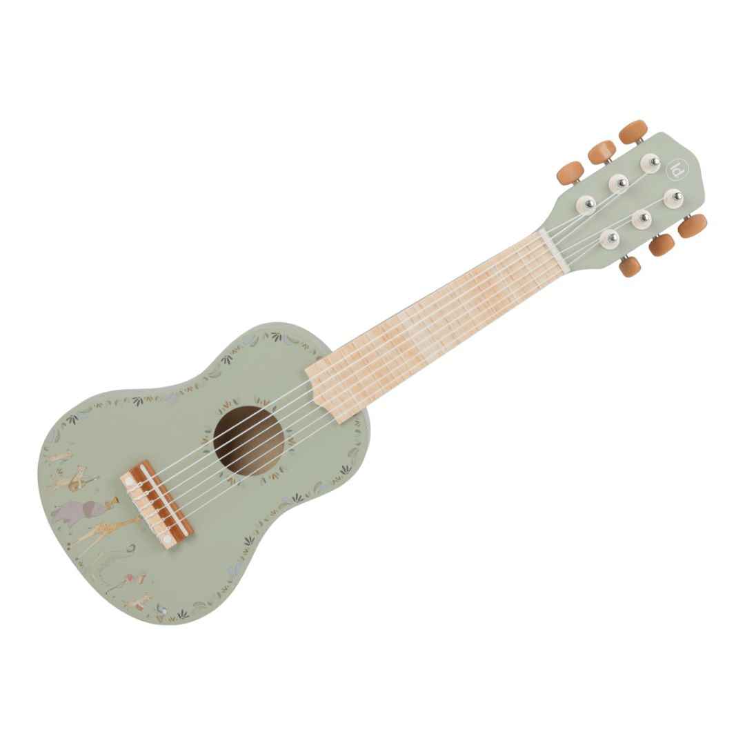 Little Dutch® Children's wooden guitar Safari Friends Green – slika 3