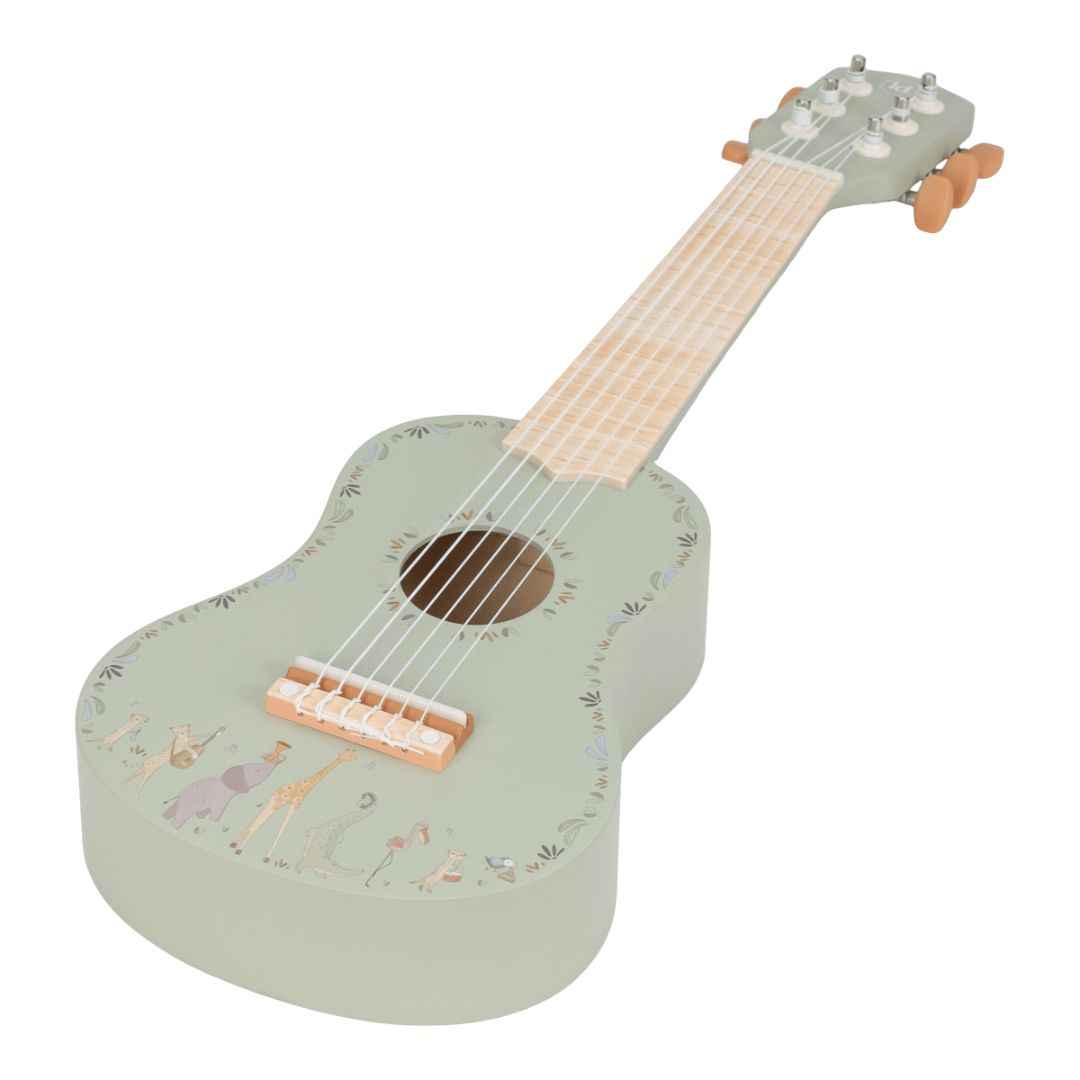 Little Dutch® Children's wooden guitar Safari Friends Green – slika 4