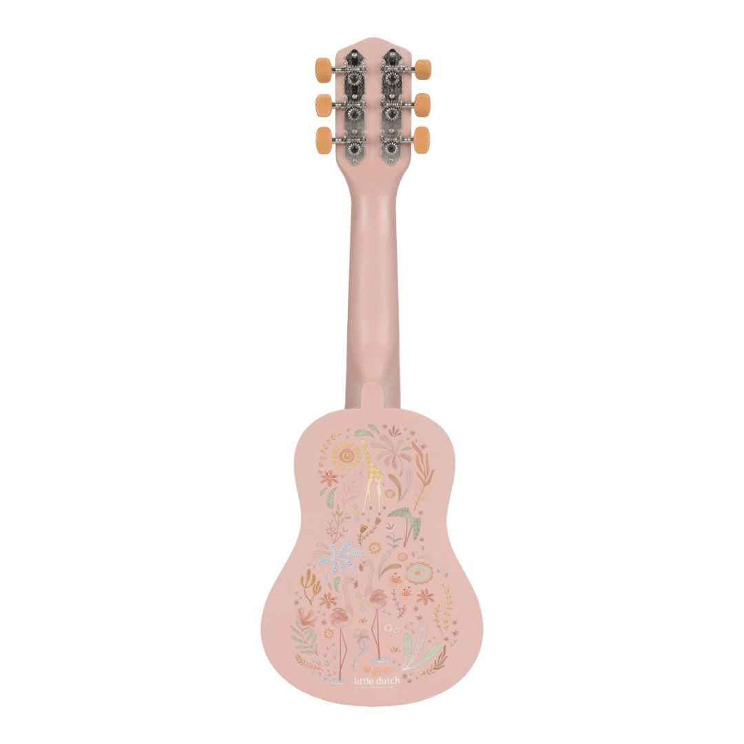 Little Dutch® Children's wooden guitar Safari Friends Pink – slika 3