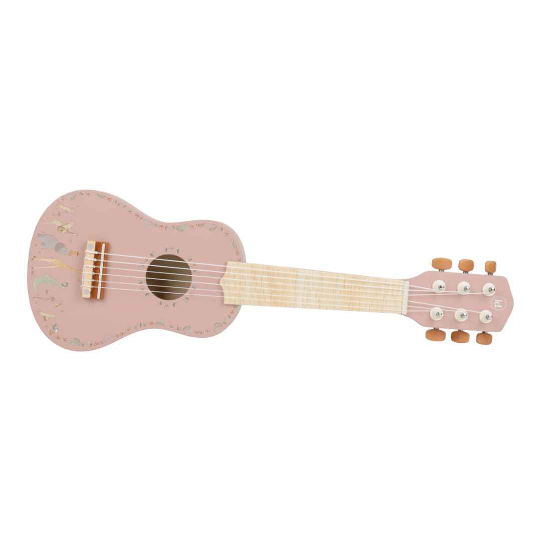 Little Dutch® Children's wooden guitar Safari Friends Pink – slika 4