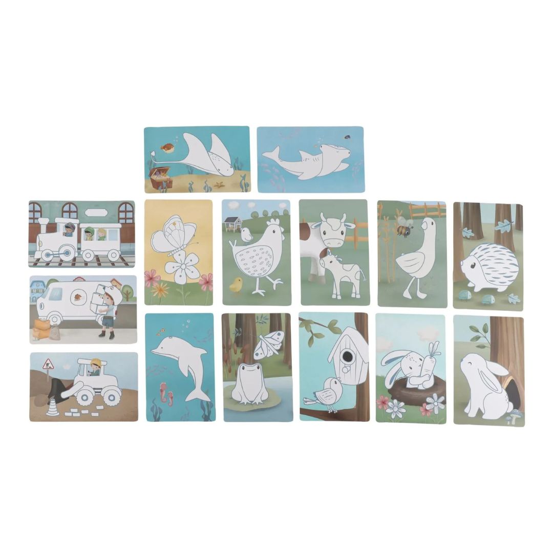 Little Dutch® Children's drawing board Blue – slika 3