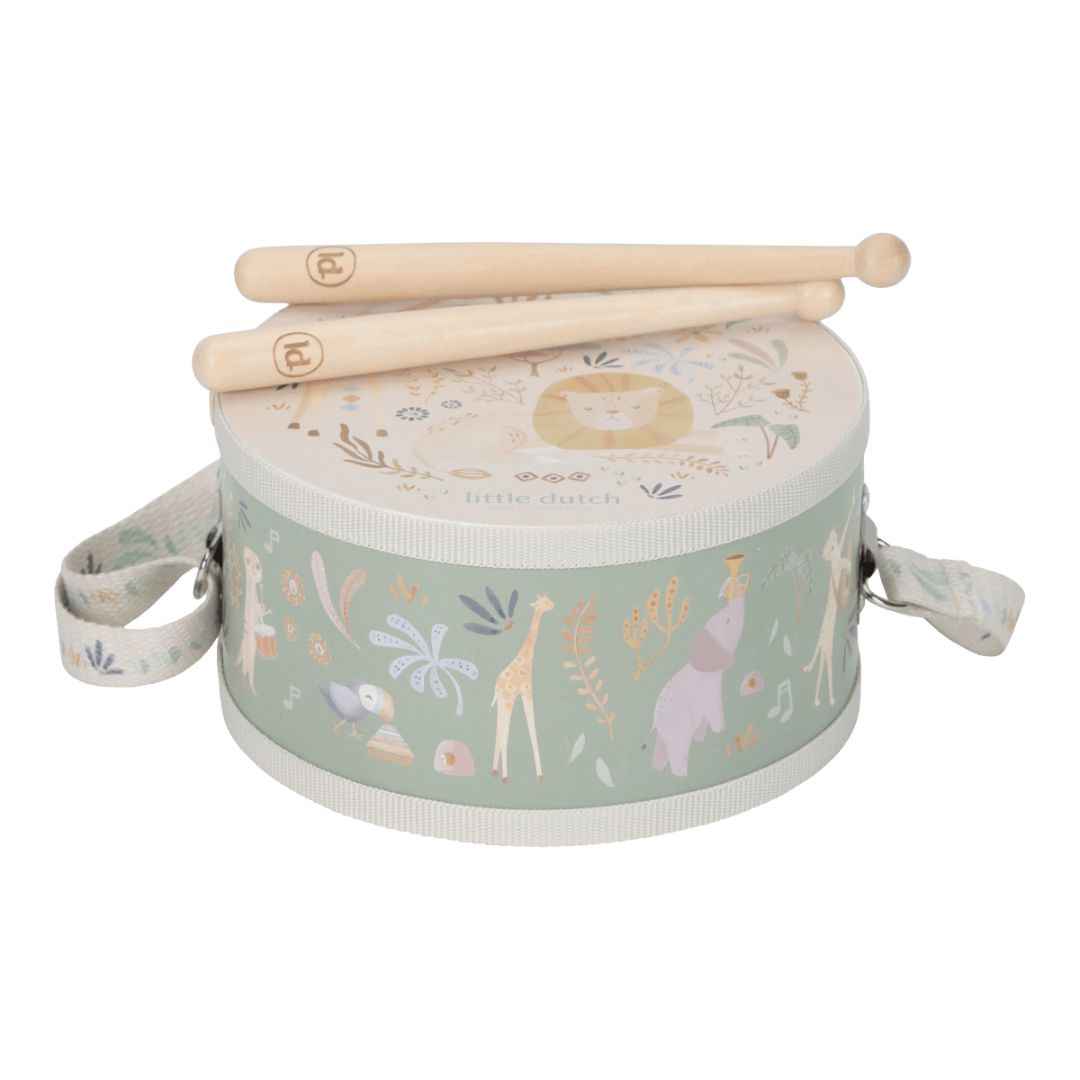 Little Dutch® Children's musical drum Safari Friends