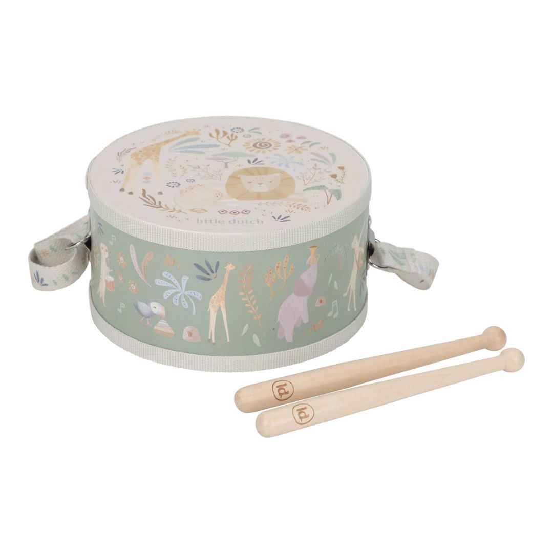 Little Dutch® Children's musical drum Safari Friends – slika 3