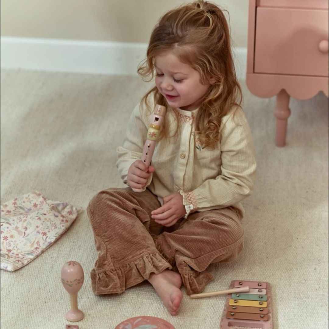 Little Dutch® Children's music set Safari Friends Pink – slika 4
