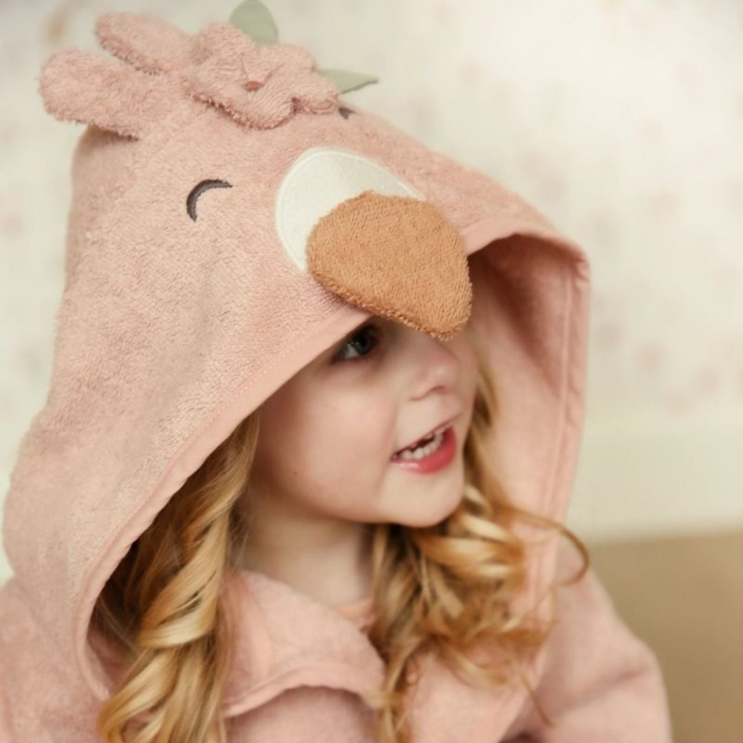 Little Dutch® Baby Bathrobe Flamingo – slika 3