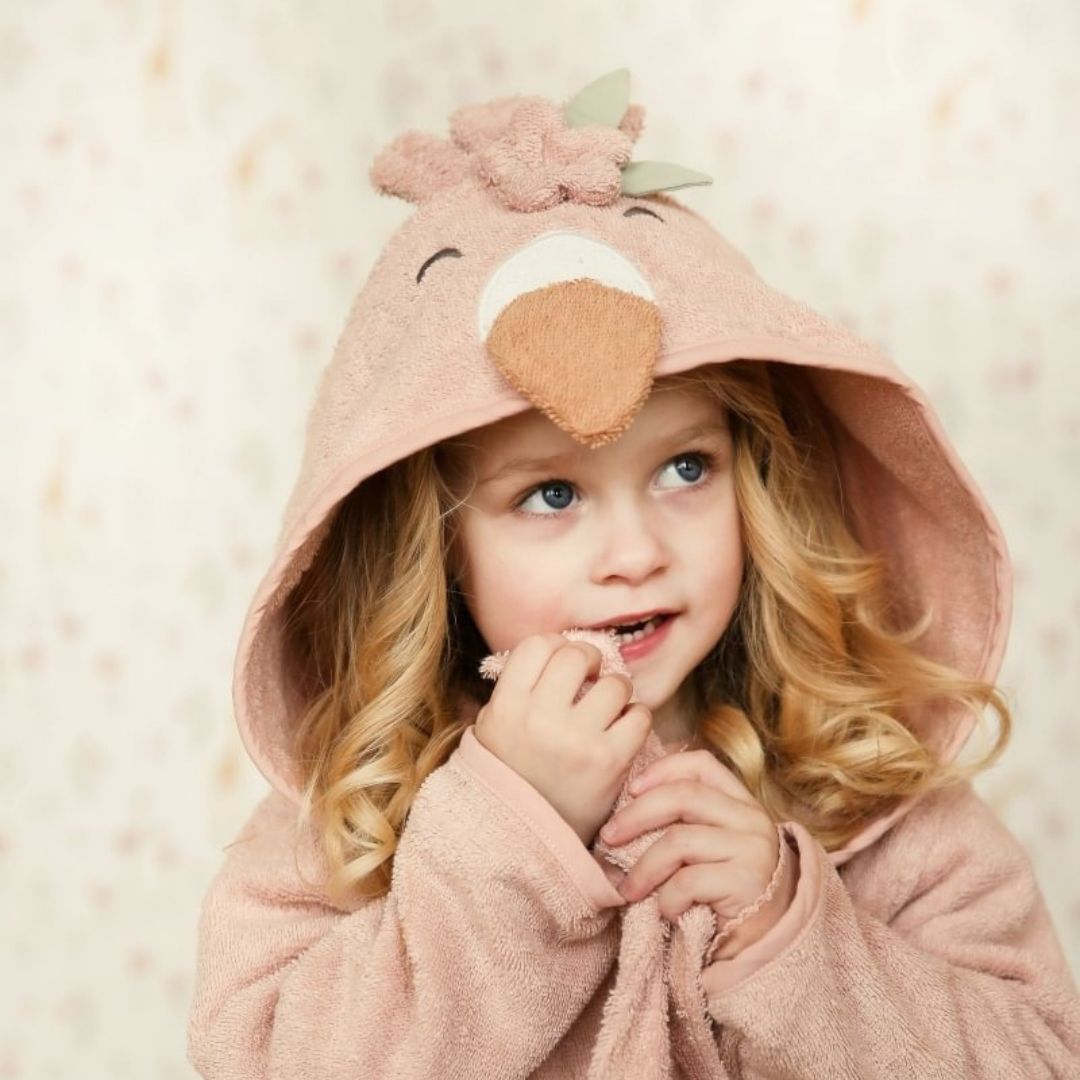 Little Dutch® Baby Bathrobe Flamingo – slika 4