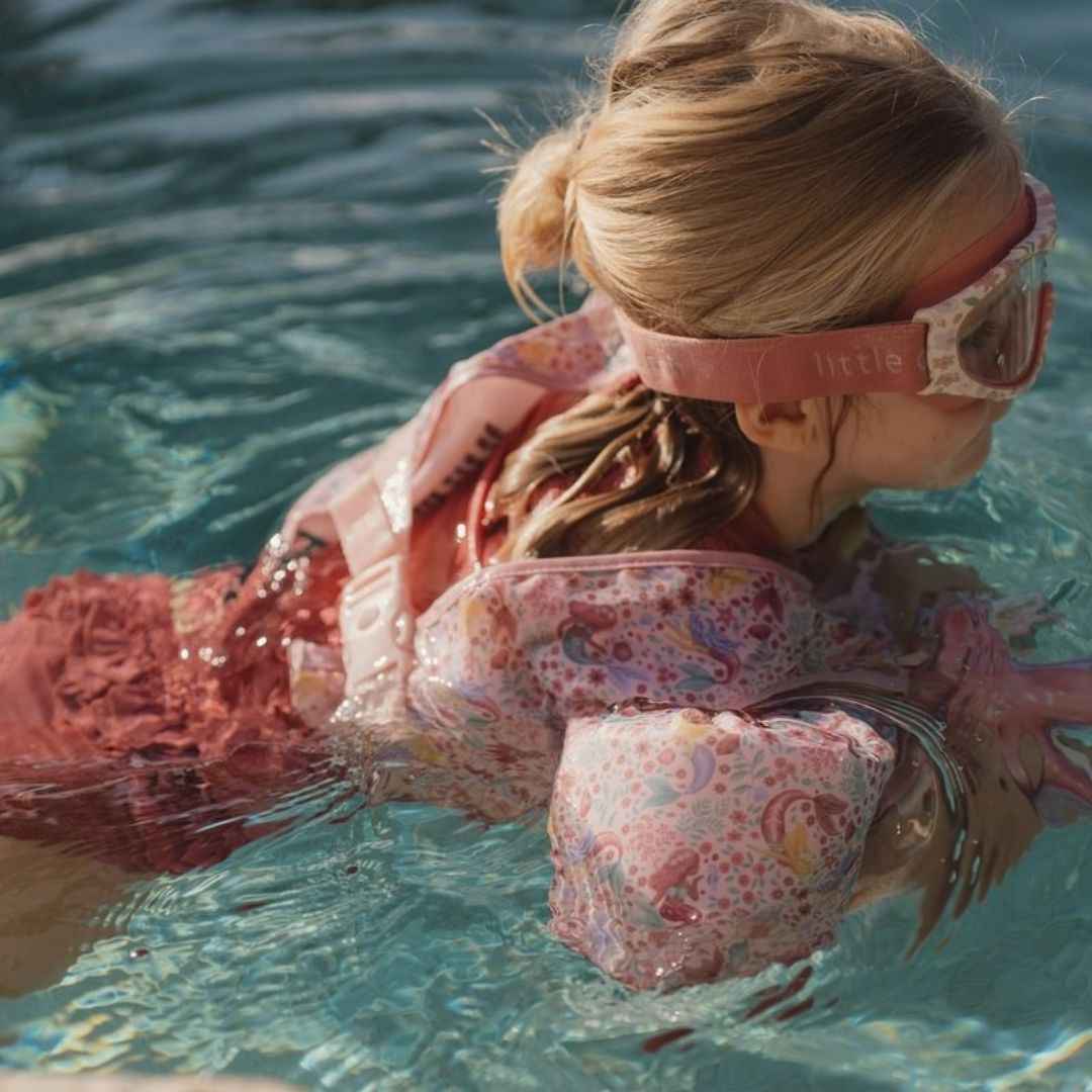Little Dutch® Otroški plavalni jopič z rokavčki Dreamy Mermaid 3-6L Little Dutch
