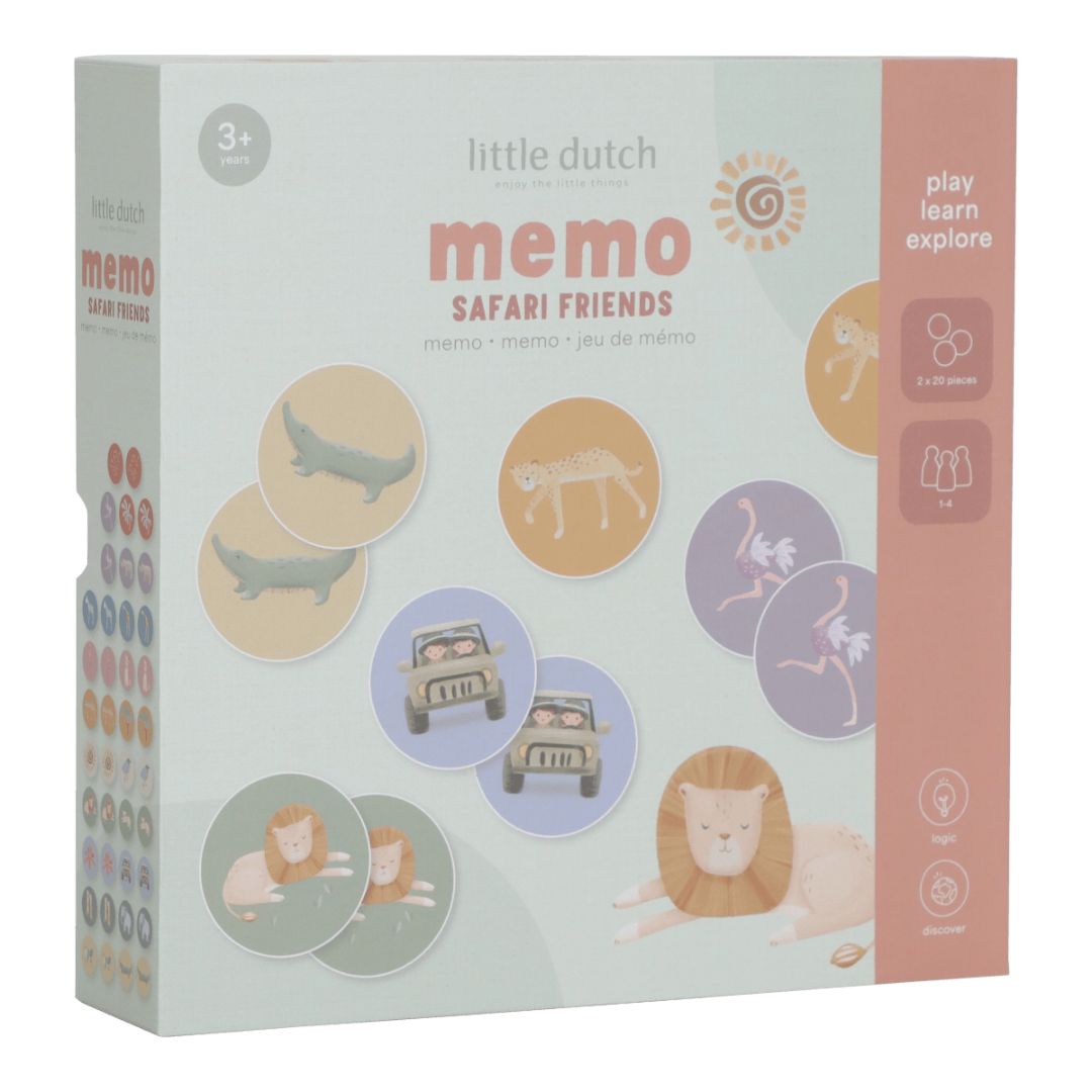 Little Dutch® Children's Memory Game Memo Safari Friends
