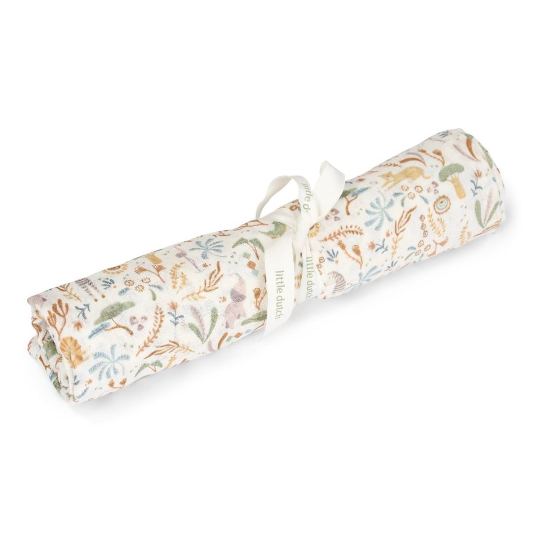Little Dutch® Muslin swaddle blanket Safari Wonders – slika 2