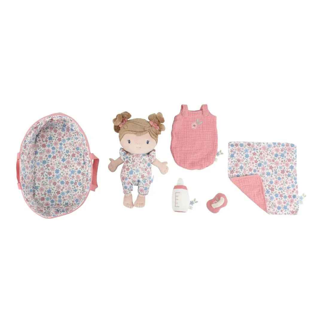 Little Dutch® Punčka Rosa v košari (25 cm) Little Dutch
