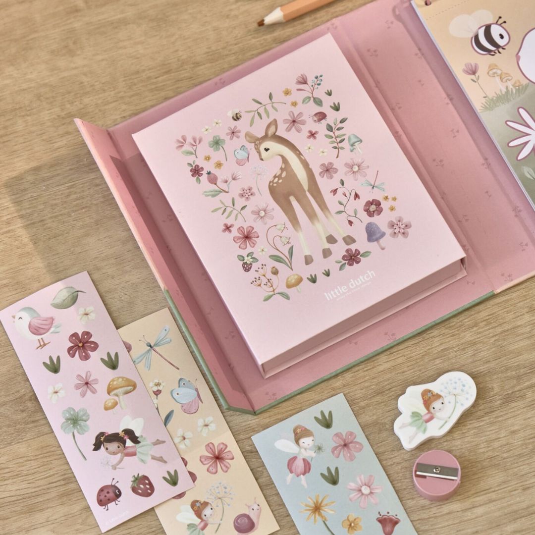 Little Dutch® Coloring Set Rosa Fairy Garden – slika 6