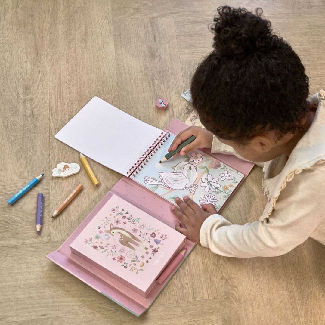 Little Dutch® Coloring Set Rosa Fairy Garden – slika 7
