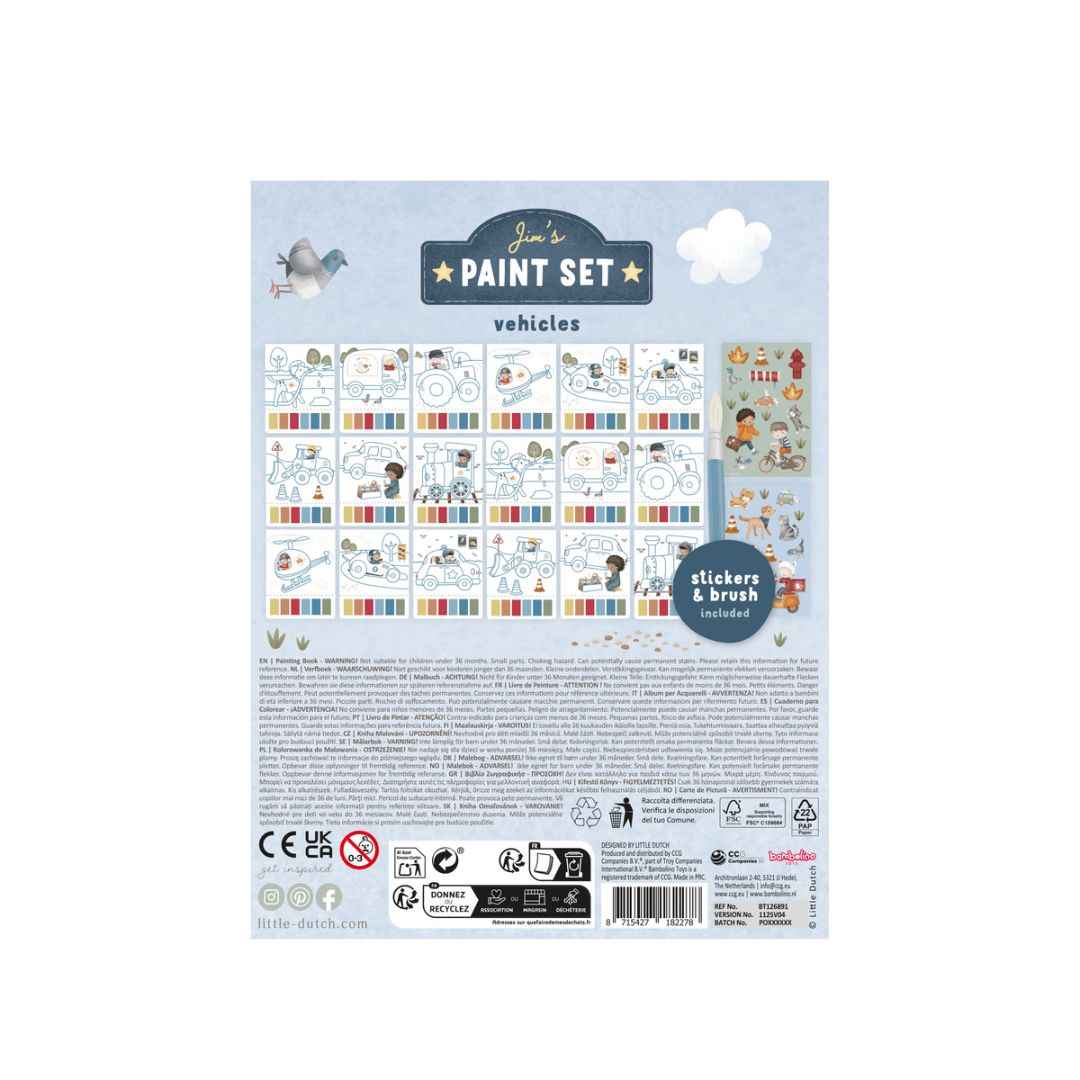 Little Dutch® Set za slikanje Jim Vehicles Little Dutch