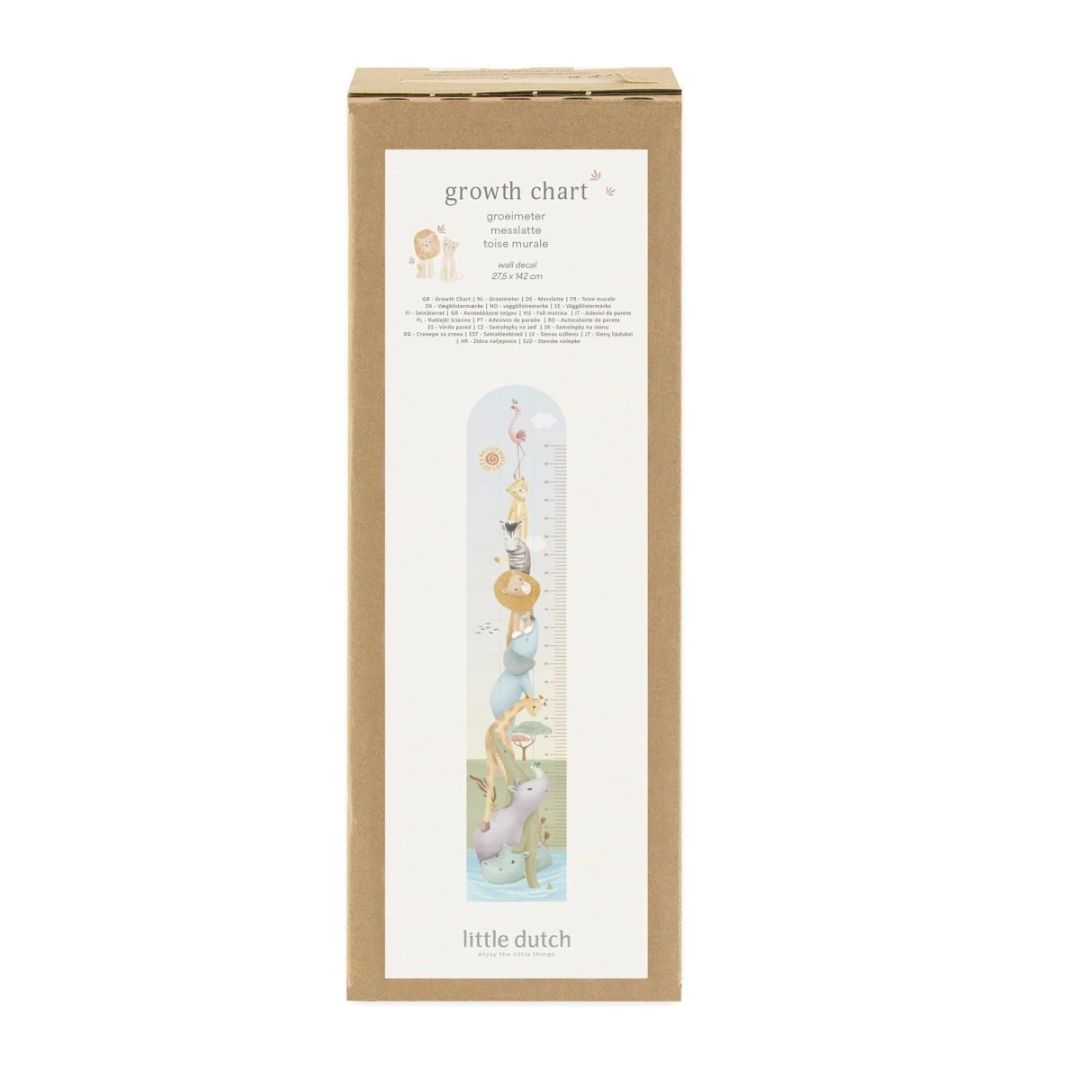 Little Dutch® Growth Chart Wall Sticker Safari – slika 3