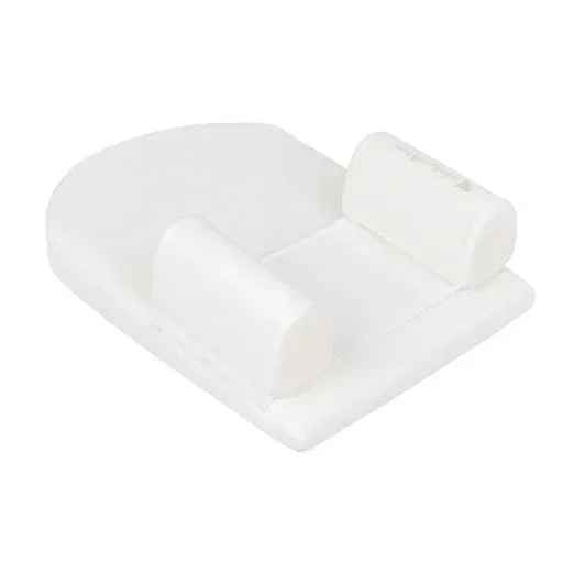 KikkaBoo® Oporna blazina z naklonom iz spominske pene Airknit White KikkaBoo